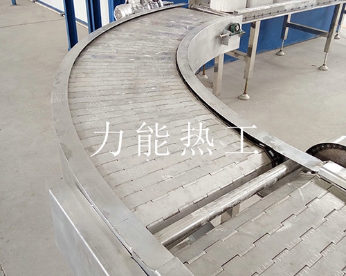 无锡不锈钢链板转弯输送机
